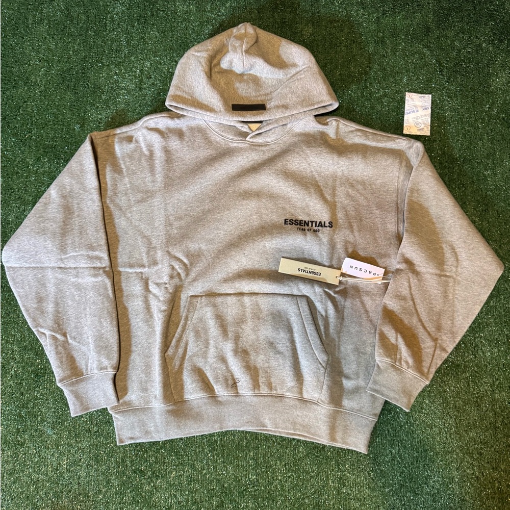 Essentials dark Gray Men's Hoodie